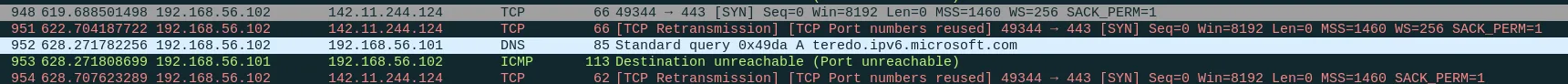 Wireshark Screenshot